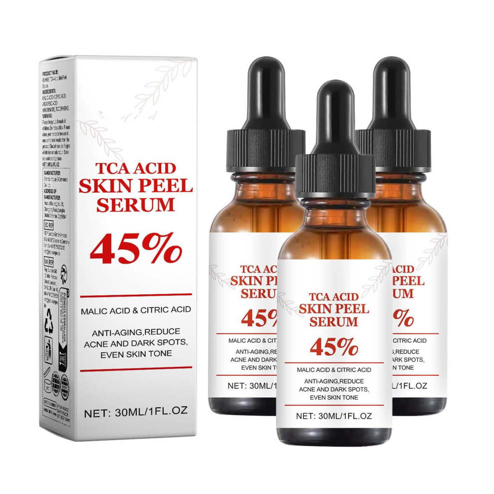 Facial Peeling Serum 3pc Gentle Exfoliating Face Serum Hydrating AntiAging Skin Renewal