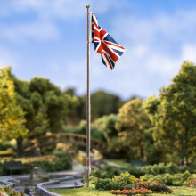 Woodland Scenics JP5959 Medium Union Jack Flag Pole HO Gauge