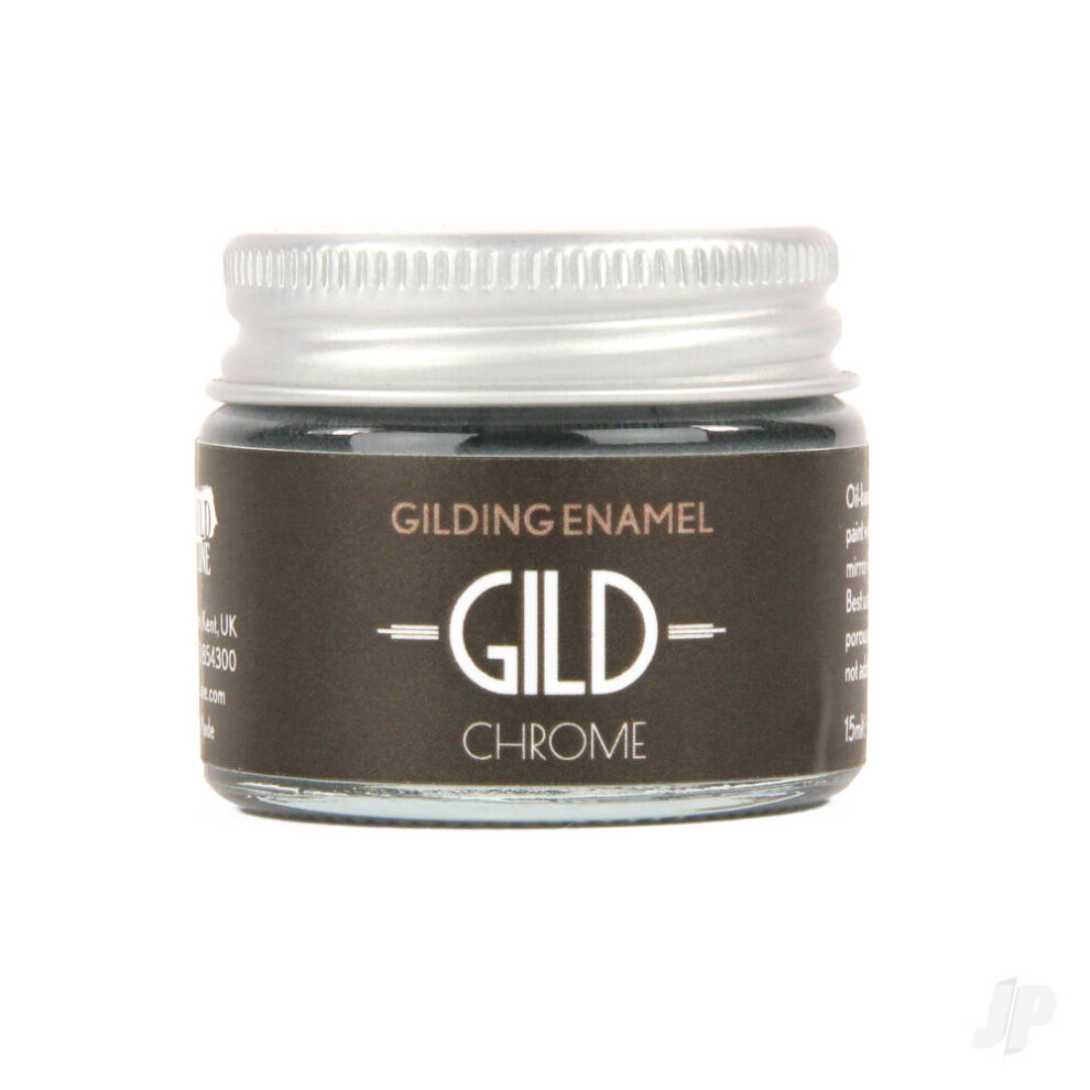 Guild Lane Gild Gilding Enamel Paint, Chrome (15Ml Jar) Gdch0015