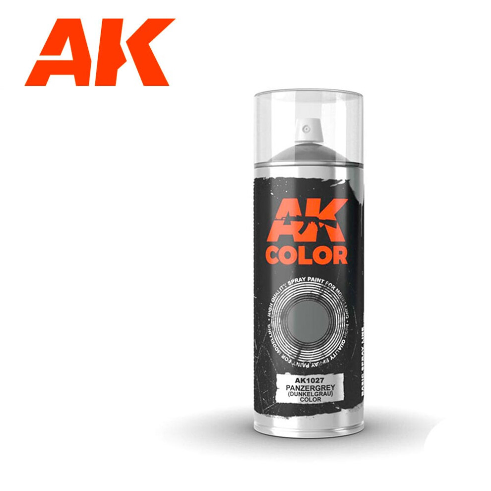 Ak Interactive 1027 Panzergrey (Dunkelgrau) Dark Grey Colour Spray 150Ml 8436564926500