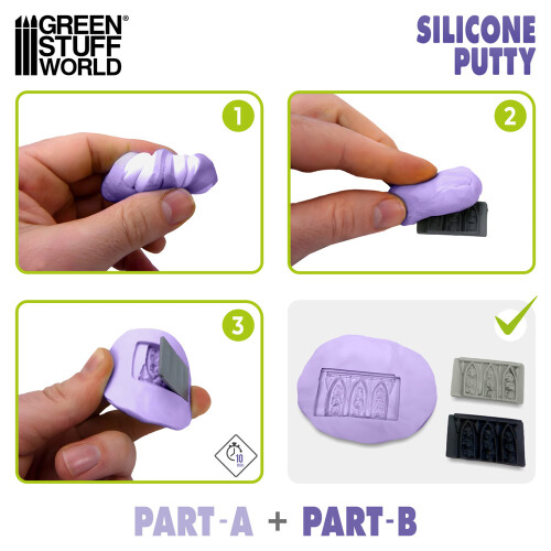 Green Stuff World Violet Two-Part Silicone Putty 200g 9284 2