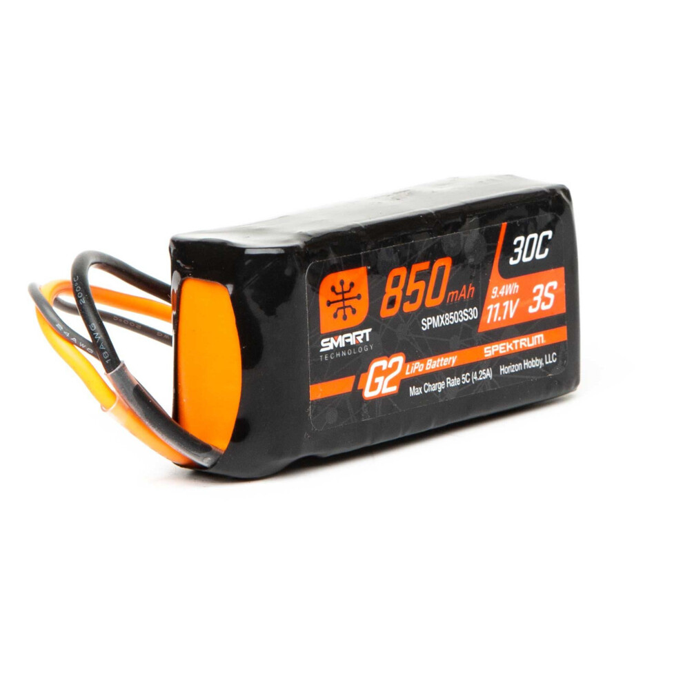 Photos - Parts for Drones & RC models Spektrum 11.1V 850mAh 3S 30C Smart LiPo Battery G2: IC2 SPMX8503S30 