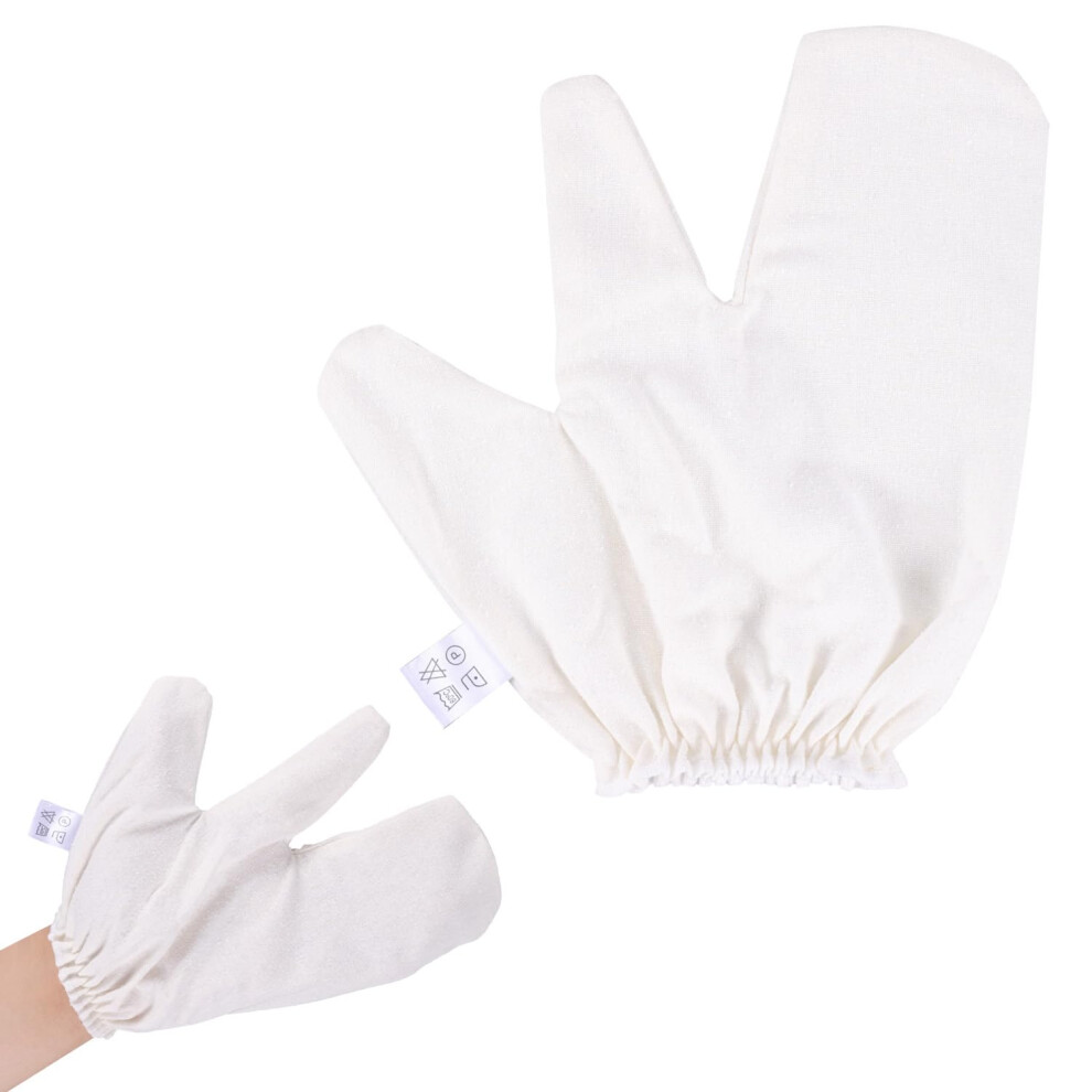 Exfoliating Gloves Mulberry Silk Gentle Skin Massage for Dead Skin Removal and Improved Texture