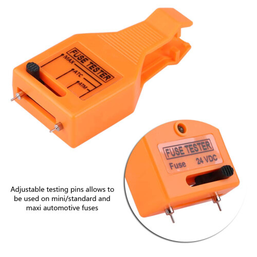 Automotive Fuse Tester and Puller Tool with Adjustable Pins and Clear Indicator 2