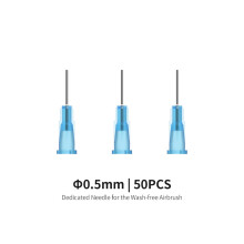 DSPIAE 0.5mm Needles (50pcs) for Wash-Free Airbrush Paint Mixing Bottles AB-D05