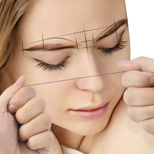 PreInked Eyebrow Mapping String 30M Black Thread for Microblading and Eyeliner Guide 1