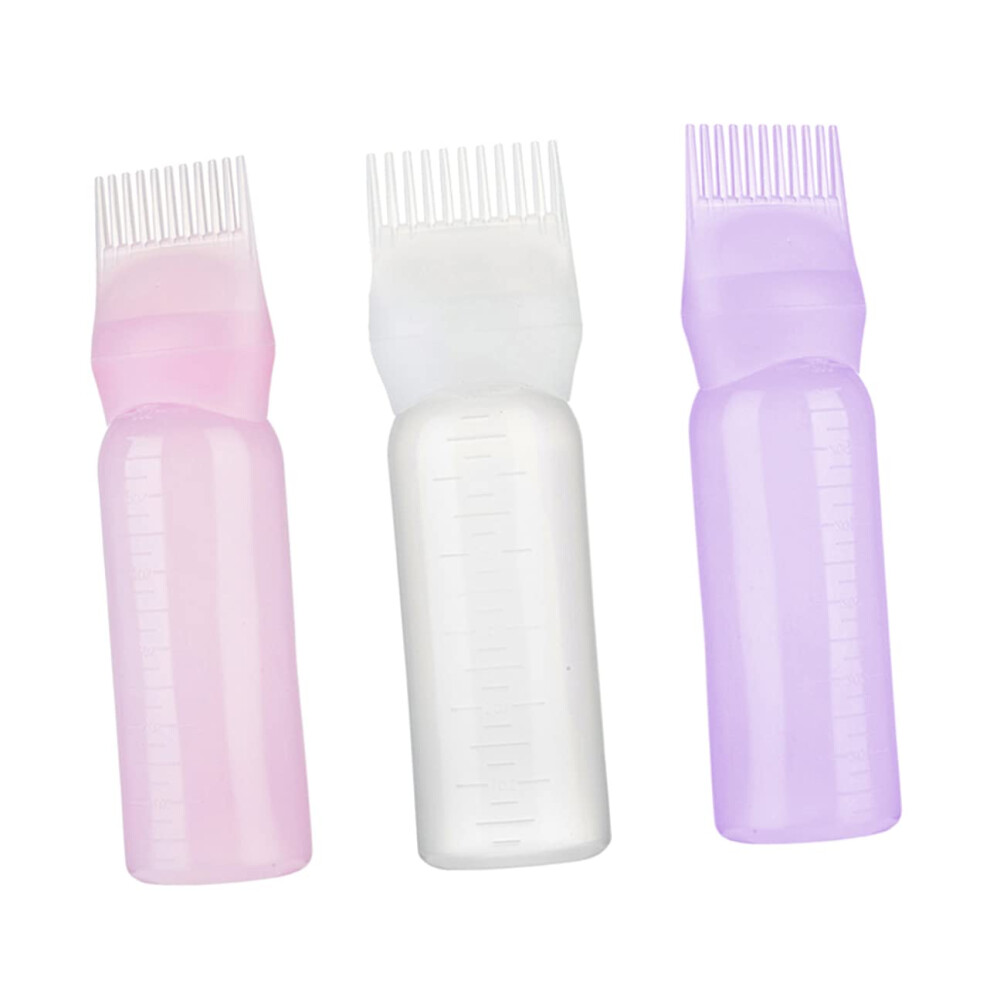Hair Dye Applicator Bottle with Comb Set for Even Color Distribution and Professional Salon Use