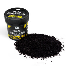 AK Interactive Black Rubber Gravel 0.8-2mm Diorama & Basing AK8311