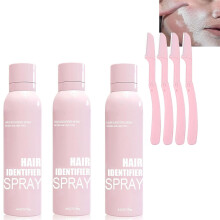 Facial Hair Removal Spray 3pcs Highlight Fine Hair Peach Fuzz Removal Enhance Makeup Smoothness