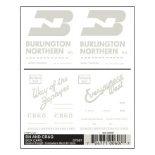 Woodland Scenics DT607 HO BN, CB & Q Box Cars - General Freight/Everywhere West