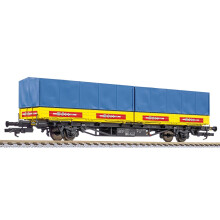 Liliput L235224 flat wagon, period IV, DB, Lgjs 571.1, 440 4 668-1, with 2 intermodal HO Gauge