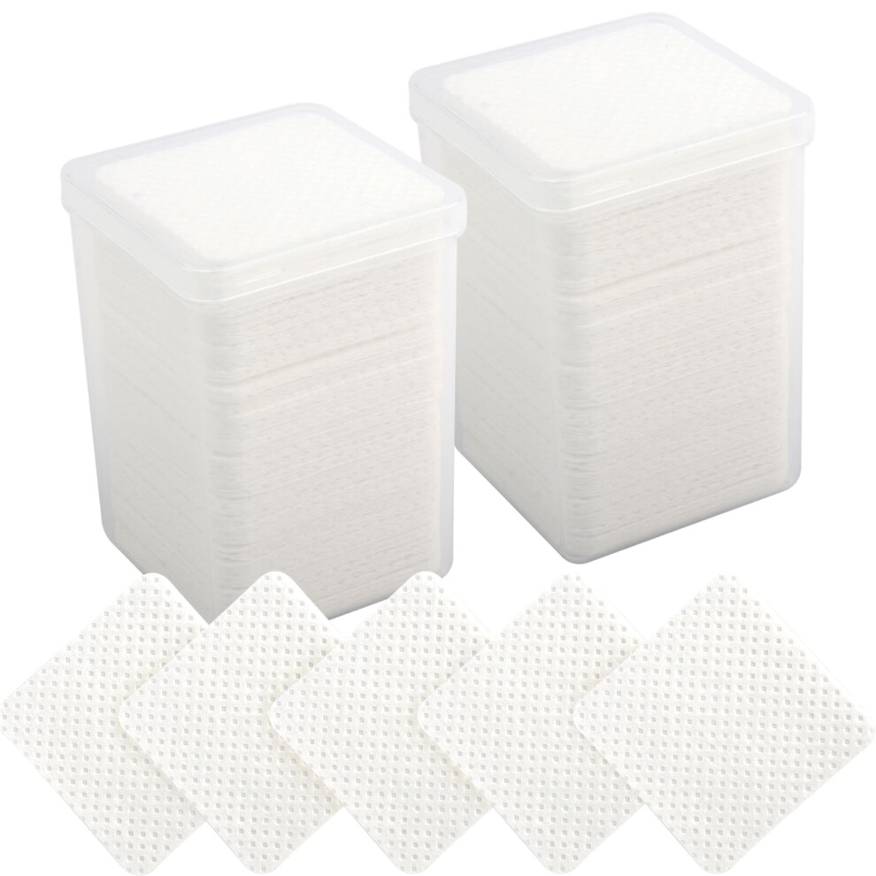 White 400Pcs Lint Nail Wipes And Eyelash Extension Glue Wipes Soft Nonwoven Fabric For Lash And Nail Care