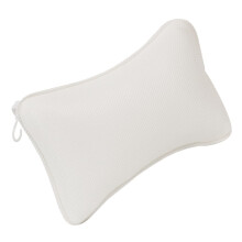 Bathtub Pillow with Suction Cups for Neck and Back Support, Breathable Mesh Headrest for Spa Relaxation