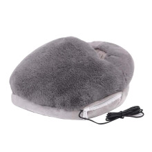Electric Foot Warmer with Vibration for Circulation and Pain Relief, Fast Heating Plush Comfort