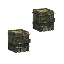 Scenecraft 44-0534 Narrow Gauge (OO9) Sleeper Built Buffer Stop (x2)