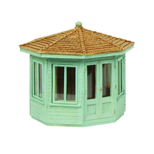 Scenecraft 44-0536G Octagonal Summer House - Green