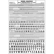 Woodland Scenics MG737 Condensed Gothic R.R. Black