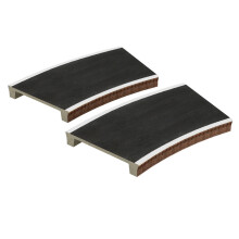 Bachmann Scenecraft 44-0007 Two Curved Platforms Radius 2 OO Gauge