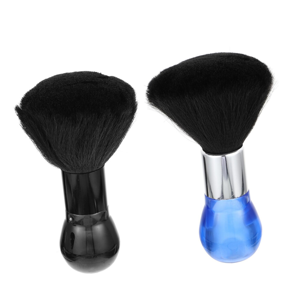 2pcs Barber Neck Duster Brush for Haircut and Shaving, Gentle Hair Removal, Ergonomic Grip