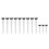 12pcs Adjustable Golf Tees 18
