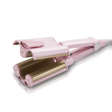 32mm Triple Barrel Curling Iron for Long Hair, Fast Heating Tourmaline Ceramic Hair Waver