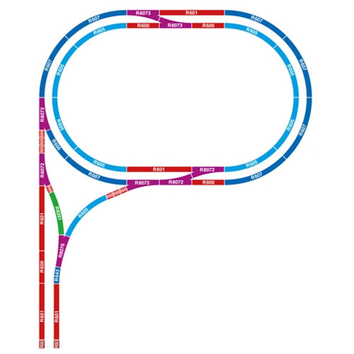 Hornby HORNBY R7275 Layouts Made Easy Compact Corner Layout Complete Track
