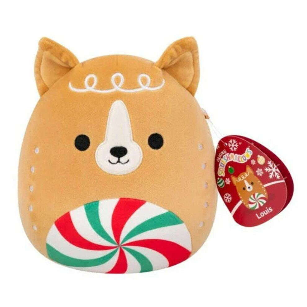 Squishmallows Louis The Boston Terrier Gingerbread Christmas 7.5" Plush Soft Toy