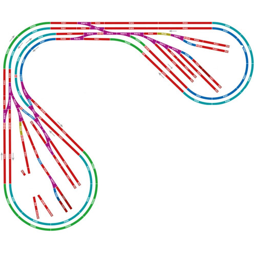 Hornby HORNBY R7277 Layouts Made Easy Large Corner Layout Complete Track
