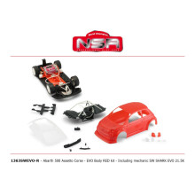 NSR 1051SWEVO-R Abarth 500 Assetto Corse EVO Red Kit SW Shark EVO 21.5k 1:32