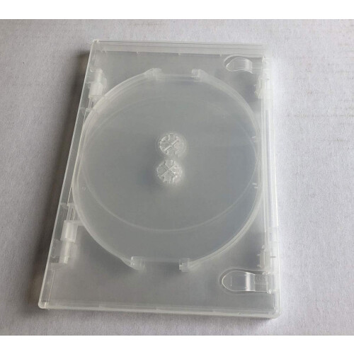 Quad Disc DVD Case with Clear Plastic Flaps, 15mm 4 Disc Storage, Secure Holders, 10 Pack 1