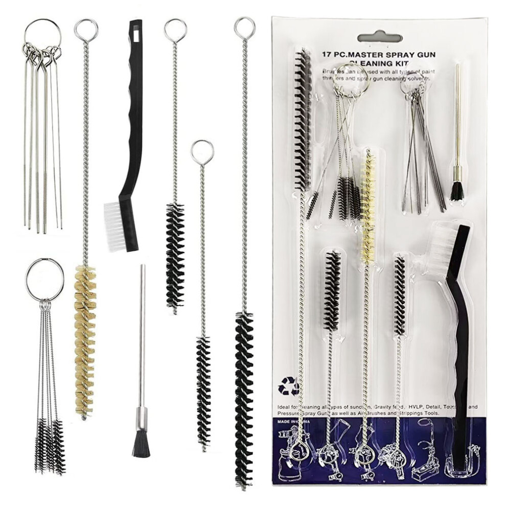 Airbrush Spray Gun Cleaning Tool Set 17Pc 5061031133148