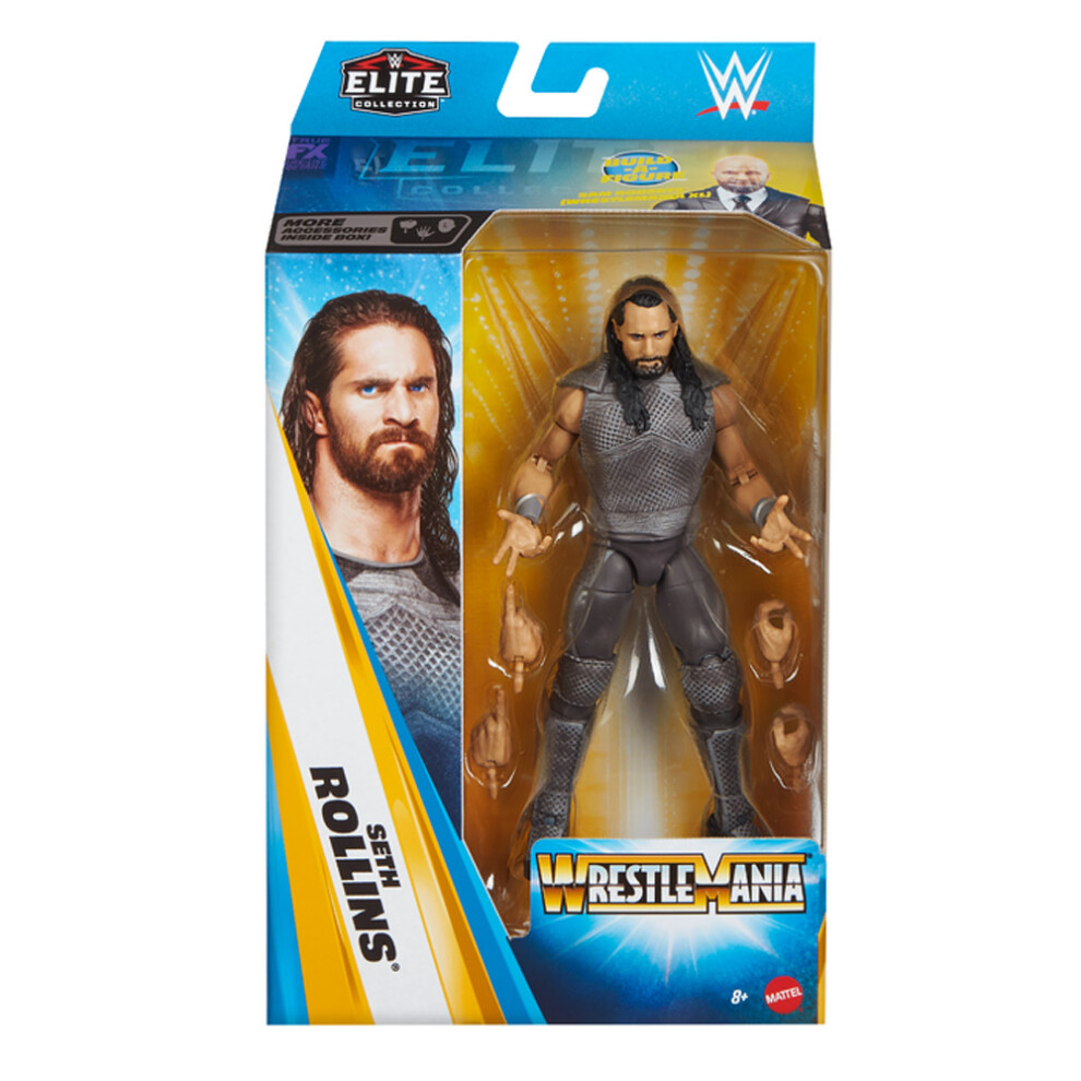 Wwe Elite: Wrestlemania - Seth Rollins 6" Wrestling Figure Mattel Jhx75