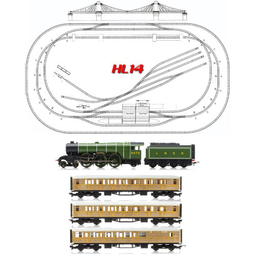 Hornby HORNBY Digital Train Set HL14 - 2020 Large Layout with Suspension Bridge