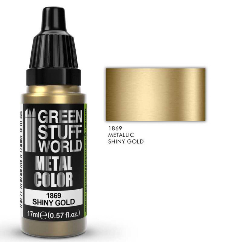 Stuff World Shiny Metallic Model Paint 17Ml 1869 Green/Gold