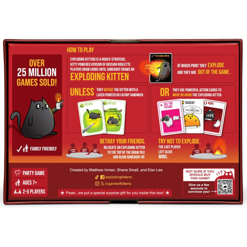 Exploding Kittens Exploding Kittens Original Edition Card Game - Age 7+ 2