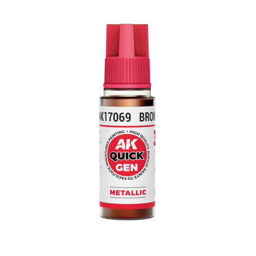 AK Interactive Quick Gen 17069 Bronze 18ml Acrylic Paint
