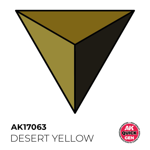 AK Interactive Quick Gen 17063 Desert Yellow 18ml Acrylic Paint 2