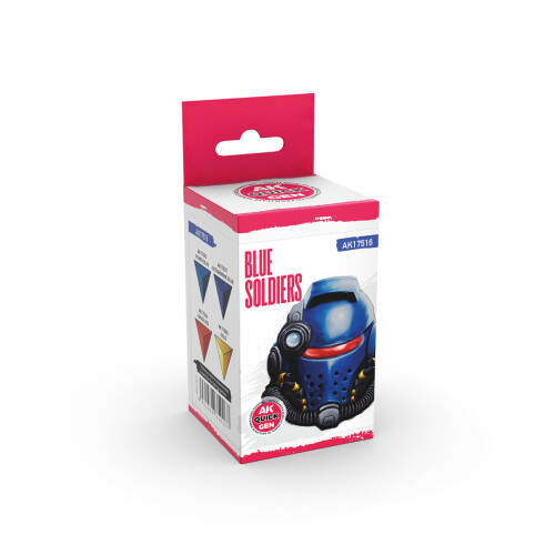 AK Interactive Quick Gen 17516 Blue Soldiers Acrylic Paint Set 2