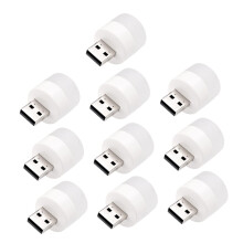 10pcs USB LED Light PlugandPlay Energy Saving Mini Lamp for Bedroom and Car Interior