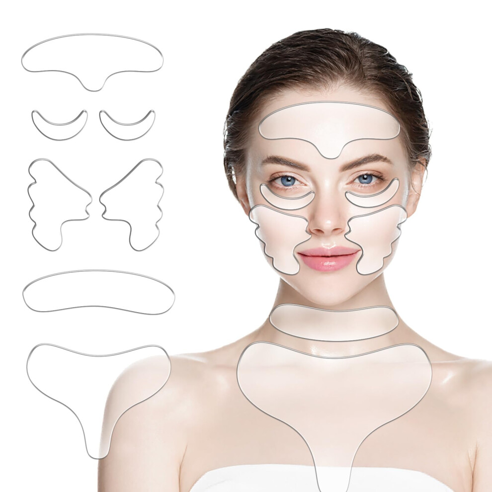 7Pcs Silicone Wrinkle Patches for Forehead Eyes Mouth  Reusable Overnight MultiArea Skin Care