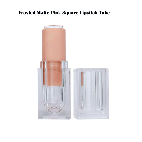 Empty Lipstick Tubes Pink Gradient Crystal Acrylic Refillable Lip Balm Containers for DIY 2
