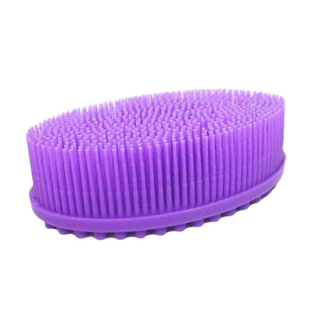 Light Silicone Body Scrubber And Scalp Shower Brush With Soft Bristles For Gentle Exfoliation And Hair Massage