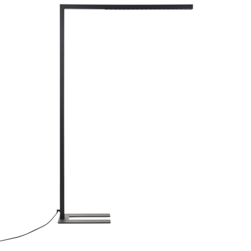 Beliani LED Floor Lamp MENSA with Motion Sensor Metal Black 1