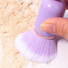 Nail Dust Brush with Soft Dense Bristles for Nail Art Cleaning and Glitter Powder Removal Purple