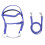 Brida para caballo S Azul 1.3m Cabestro ajustable 2