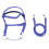 Brida para caballo S Azul 1.3m Cabestro ajustable 10