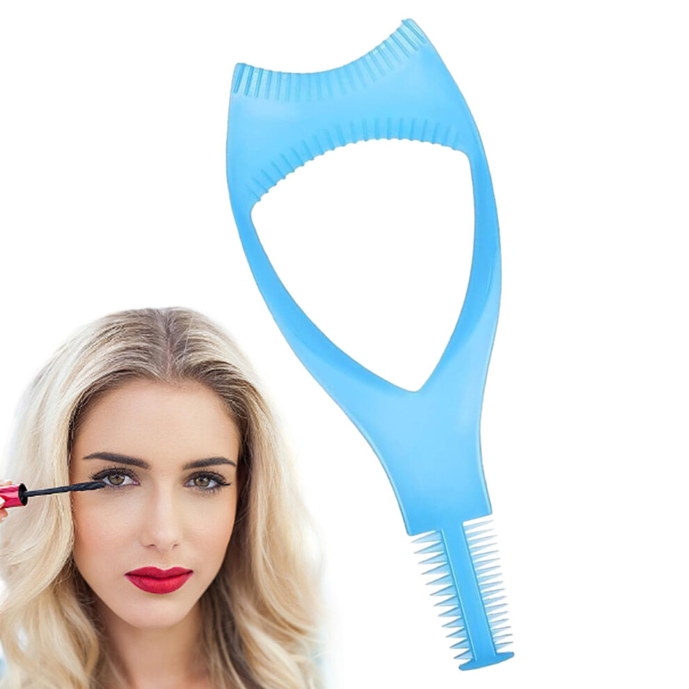 Blue Eyelash Comb And Mascara Shield With Precision Lash Separation And Curl Enhancing Edge Â