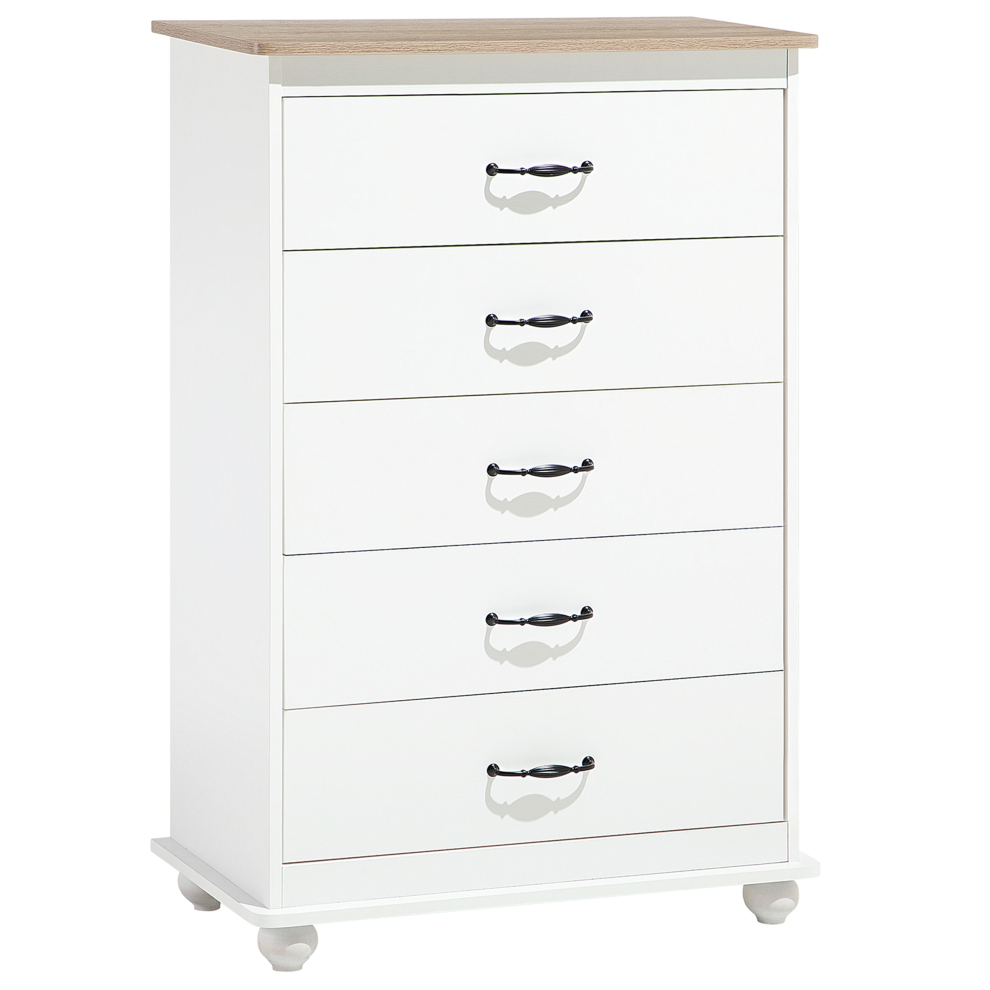 5 Drawer Chest SHARON White