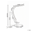Beliani LED Desk Lamp PEGASI with Dimmer Silver 3
