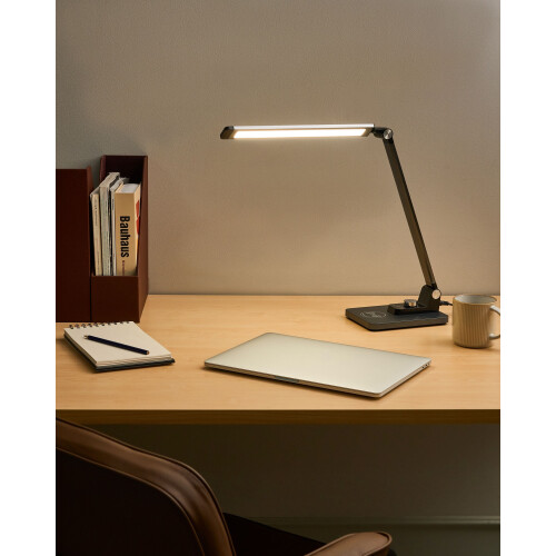 Beliani LED Desk Lamp ENIF with Wireless Charger Black 1